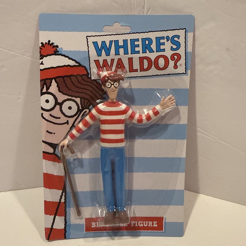 NEW Where's Waldo Bendable Figure NJ Croce DISCONTINUED Rare Stock Rare
